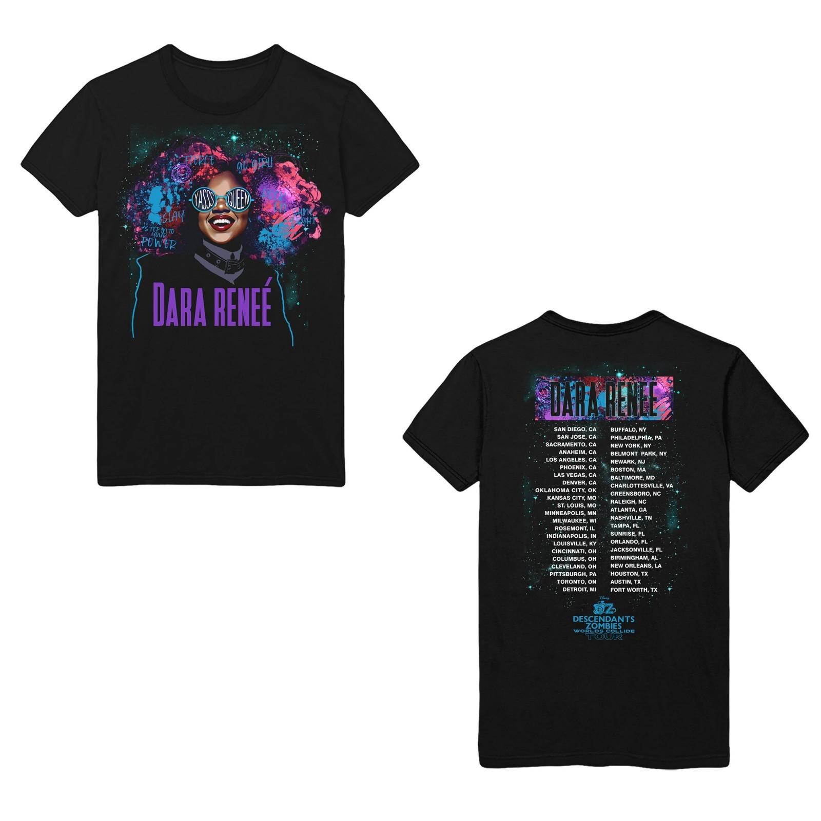 Descendants Zombies Worlds Collide Tour 2026 T-Shirt Dara Renee Cast Tee. XXXL