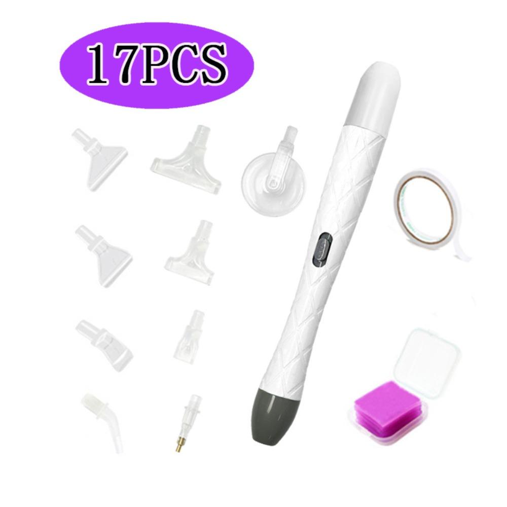 DIY Craft Vacuum Diamond Painting Pen Kits Long-lasting and Stable Beading Plates Electric Diamond Suction Tool with Storage Bag
