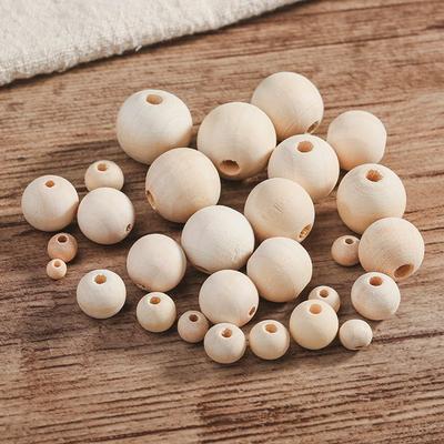 Bracelet Jewelry Making Wooden Lead-Free Round Balls Loose Beads Wood Beads Necklace Accessories