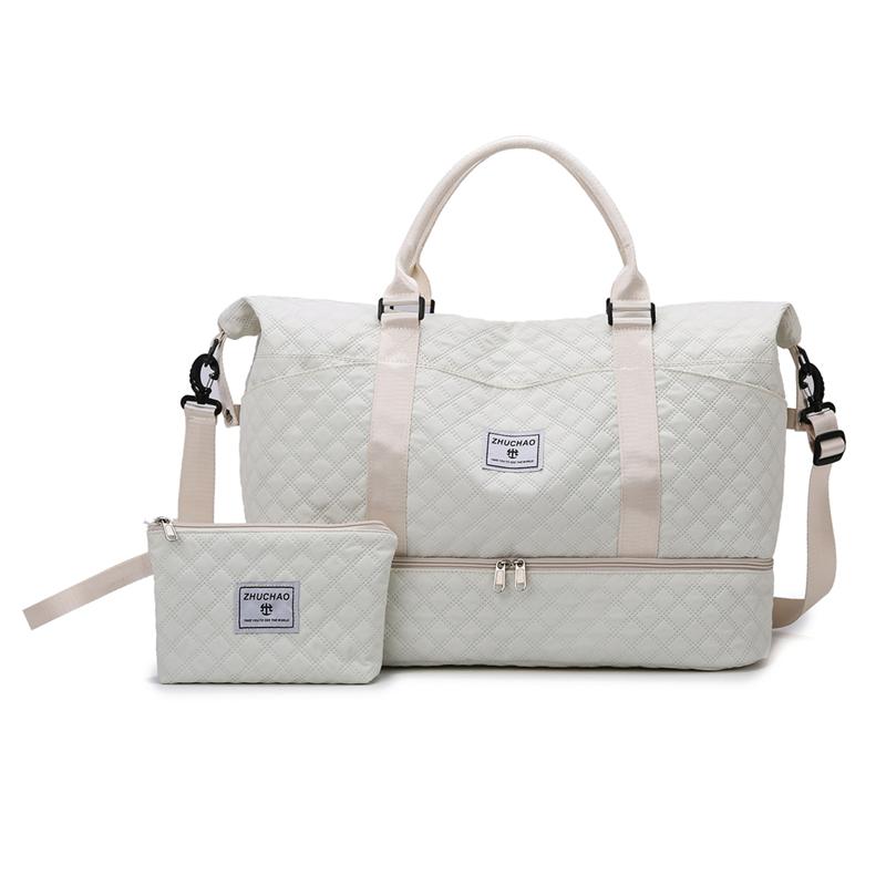 

Сумка для фитнеса через плечо Портативная сумка для йоги Дорожная сумка для хранения на коротких расстояниях бежевый