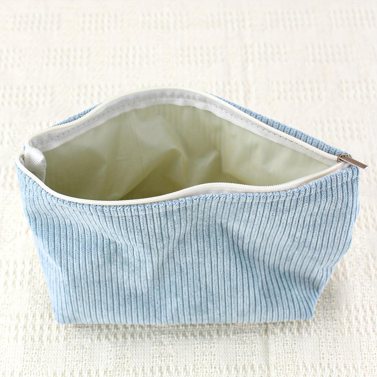 

Corduroy Organizer Pouch for Electronics & Accessories - Durable Polyester Storage Bag