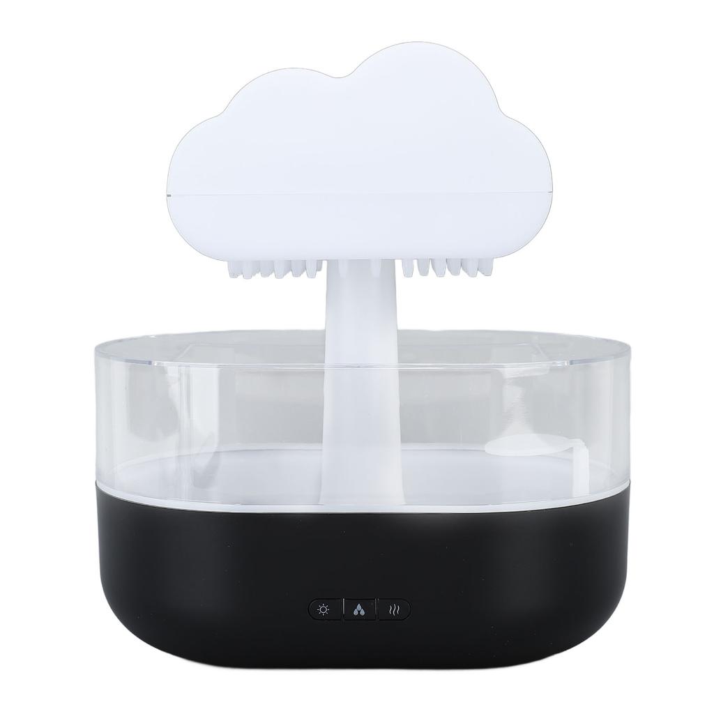 200ml Zvlhčovač vzduchu Dešťový mrak se 7 barvami LED světla Nastavitelný Napájený přes USB Aromaterapie mrak