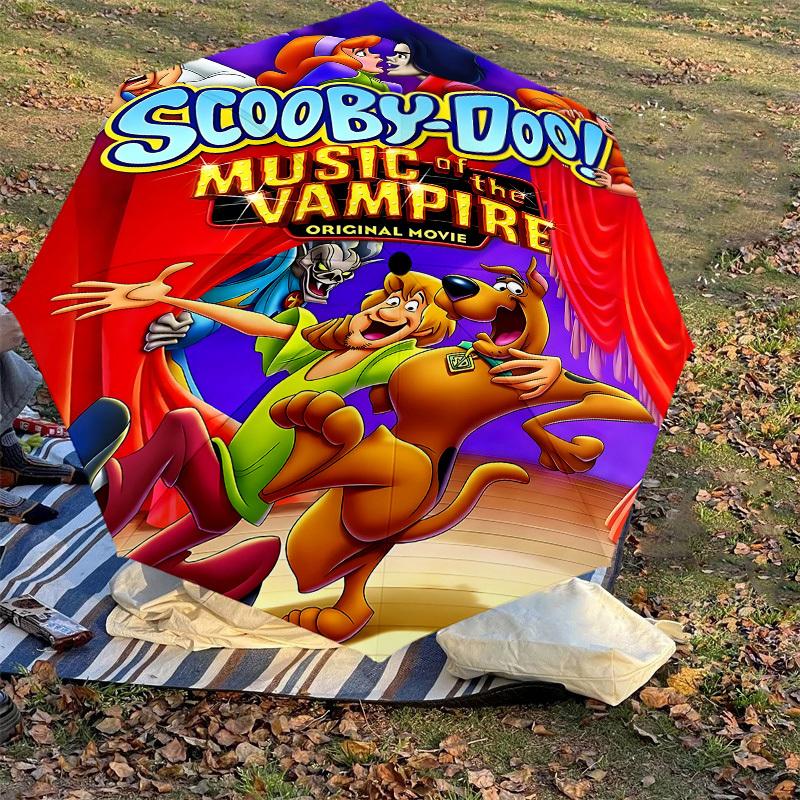 1PC Scooby-Doo Music of the Vampire Umbrella-8-Rib Reinforced, Automatic Open, Lightweight & Durable, Cute Fashion Accessory for Outdoor, D2641