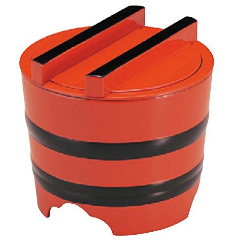 Wakaizumi Lacquerware Kamaage (Small) with Vermilion and Black Belt, 1-541-3