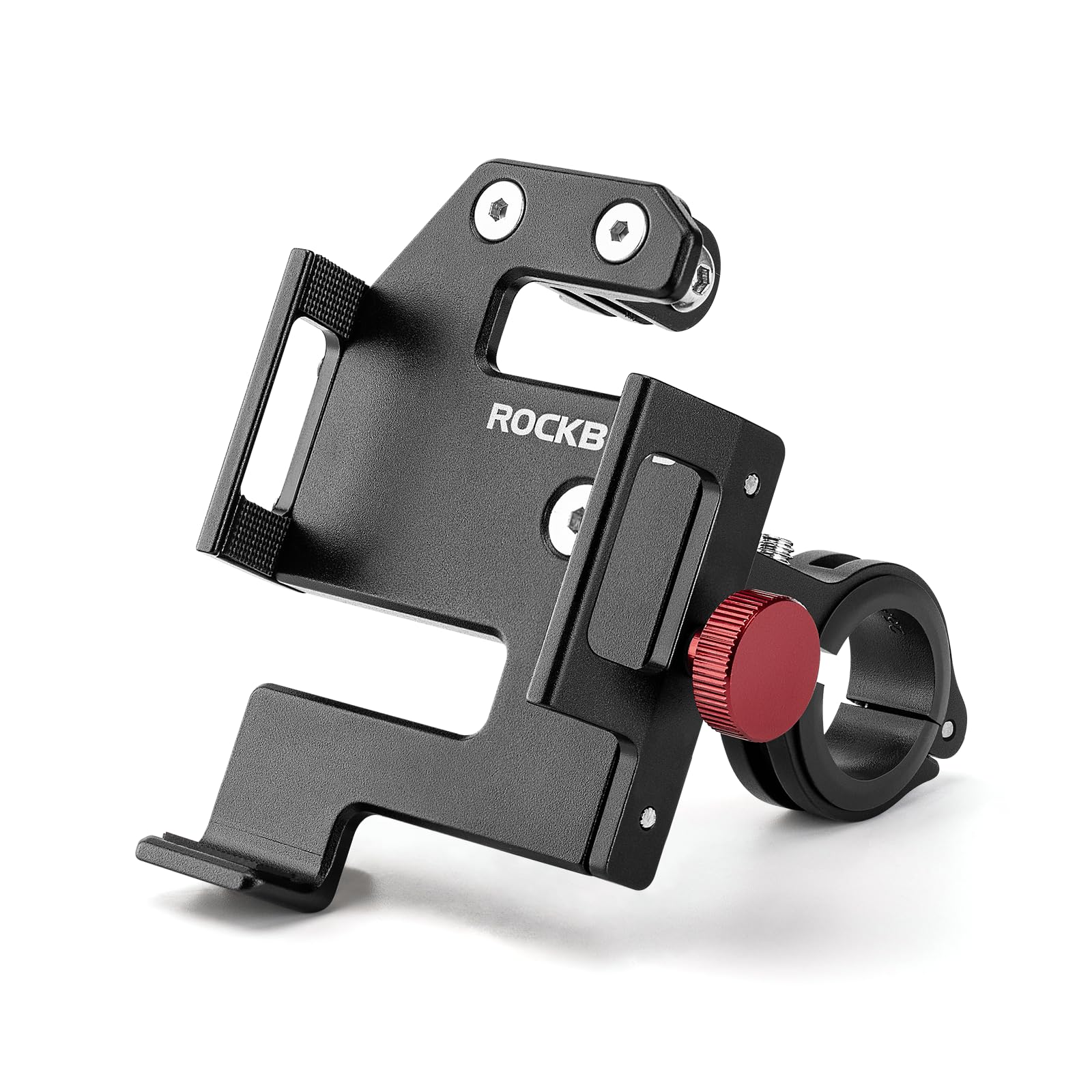 

ROCKBROS Велосипедный держатель для смартфона Подставка Держатель для мобильного телефона Велосипедный держатель для мобильного телефона Шоссейный велосипед Кросс-байк MTB Велосипедный держатель для смартфона Алюминий чёрный