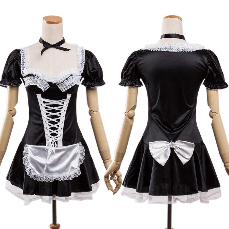 Cosplay Sexy Black French Maid Adult Uniform Fancy Dress Dresses Costume