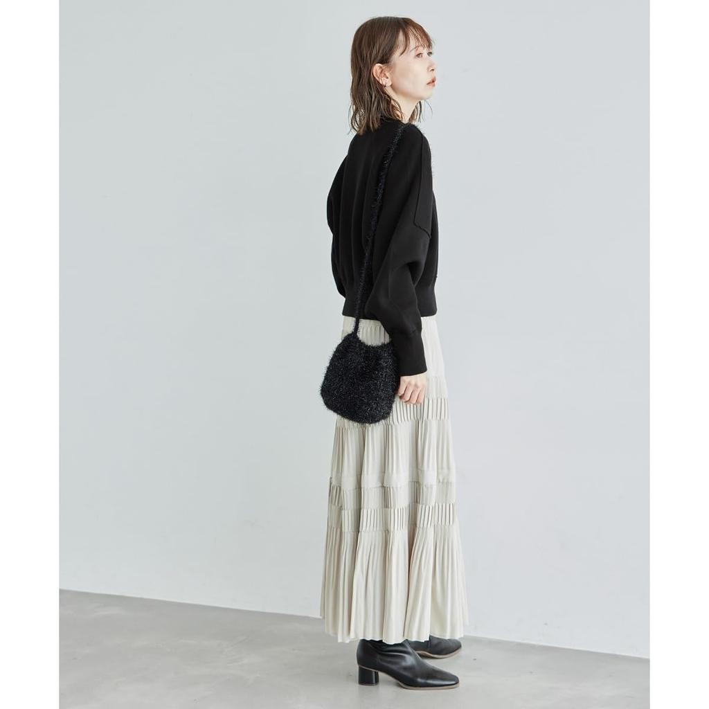 ROPE PICNIC Emur Knit Perfect for Gray Pullover, Sweat-Like Knit, Co-ordination, Women's, (07)