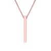 Stainless Steel Three Dimensional Necklace With Engraved Surname, Customized Pendant, Holiday Anniversary Date Gift