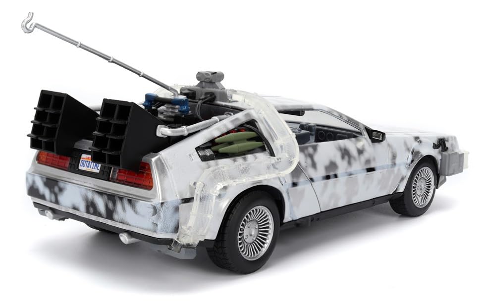 Kyosho Jada Toys Hollywood Rides Serie Ritorno al Futuro Scala Ritorno al Futuro I Macchina del Tempo Versione Congelata con Figura Completa JADA36145 1/24