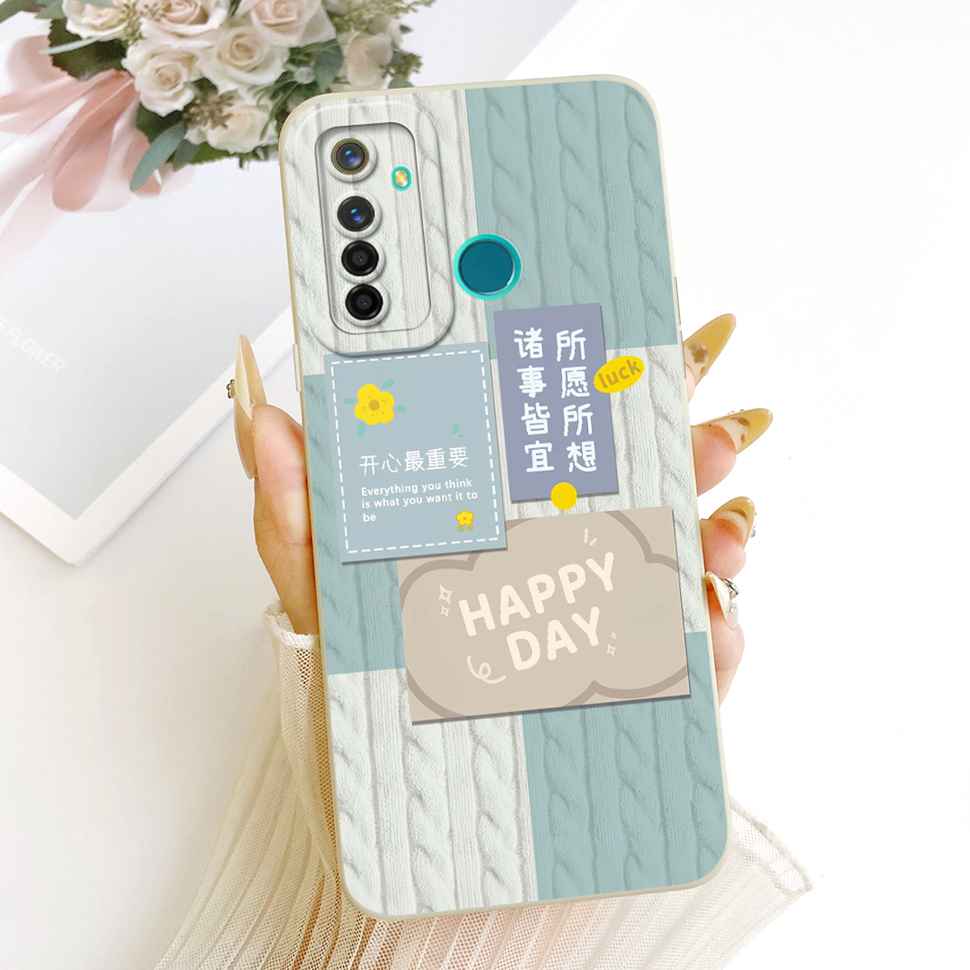 Shockproof Case For Realme 5 Pro Casing Popular Cute Rabbit Soft Matte Cover Realme5 Pro 5Pro RMX1971 RMX1973 Phone Case