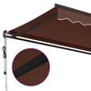 Automatic Awning Brown 400x350 Cm