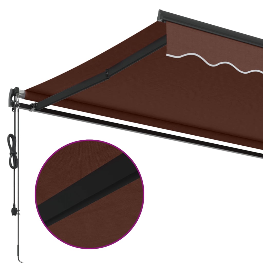 Automatic Awning Brown 400x350 Cm