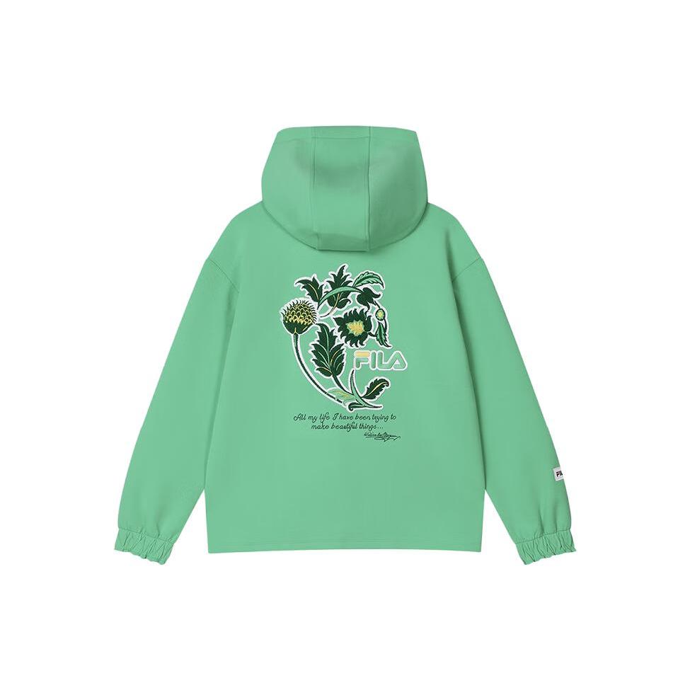 New V&a X FILA Sweatshirts Women's Fruit Milk Green F11W418203F-LG