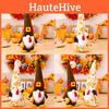 New Thanksgiving Harvest Festival Decorative Gnome Doll Holding Pumpkin And Pinecone Figurine For Autumn Celebration