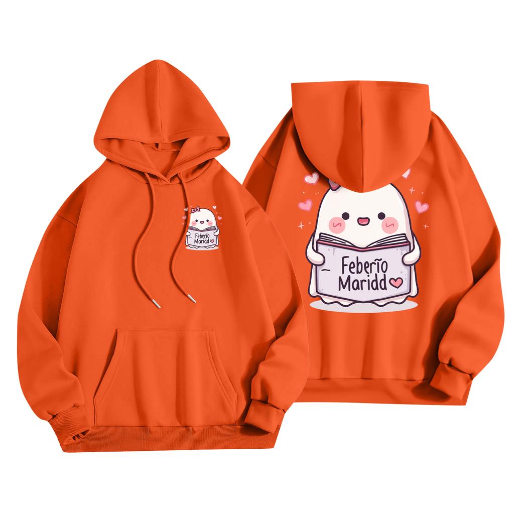 Children's Casual Fashion Halloween Print Long-Sleeved Hooded Sweatshirt