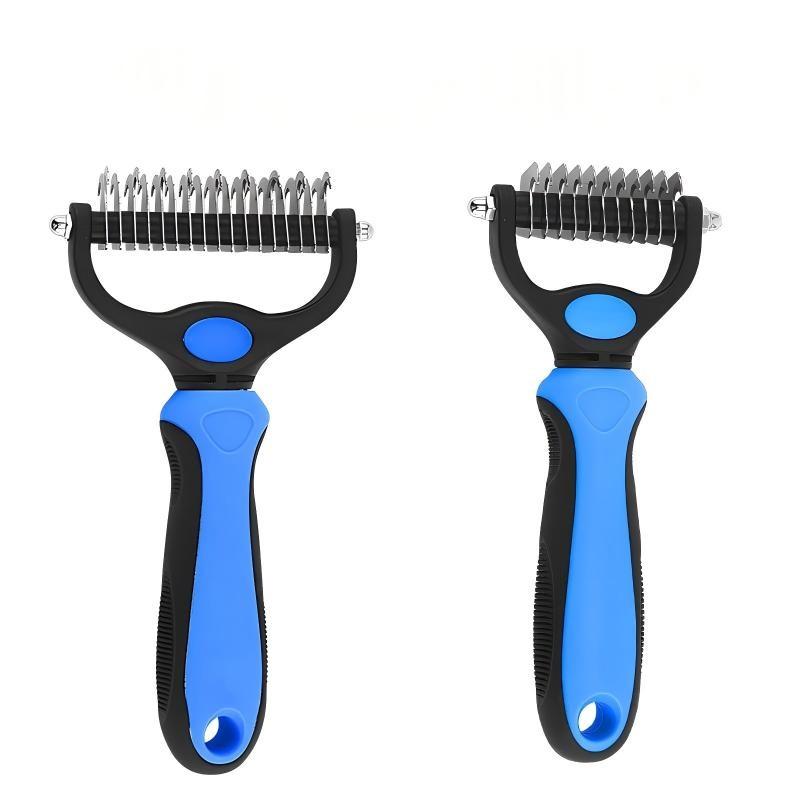 Pet hair grooming tools double-sided hair removal comb for dogs and cats
