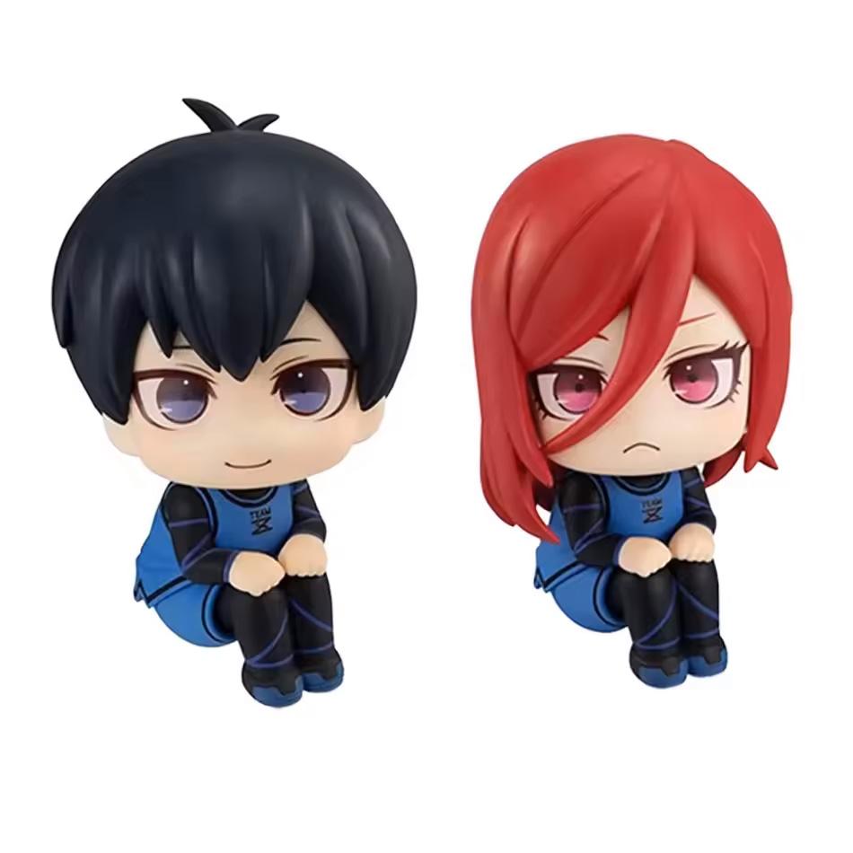 10cm Blue Lock Anime Figure Look Up Isagi Yoichi/Nagi Seishiro Action Figure Bachira Meguru Figurine Collection Model Dolls Toys