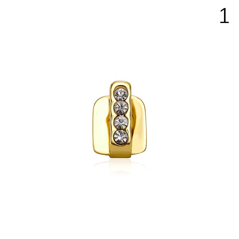 Yeni Hip Hop Diş Izgaraları Erkek Kadın Buzlu Boş Çift Diş Kapağı Diş Izgarası Punk Rapçi Kapağı Cadılar Bayramı Cosplay