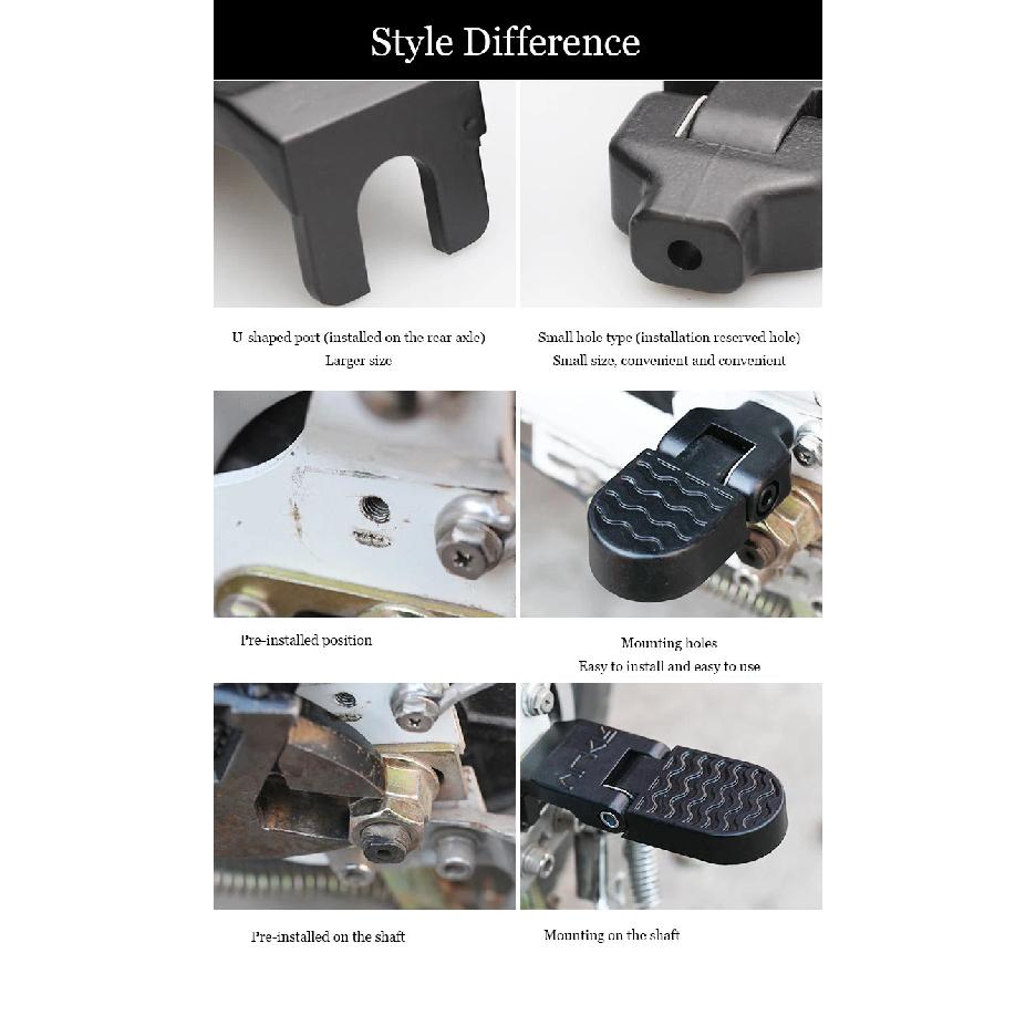 Electric Bicycle Rear Pedal Bicycle Rear Wheel Folding Pedal Electric Standing Person Universal Pole Mountain Bike Pedal