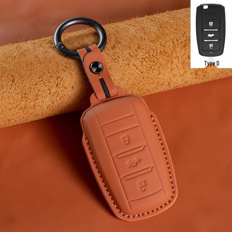 Changan Genuine Leather Key Case for EADO, CS75, CS35, CS55PLUS, Oshan X5/X7, UNI