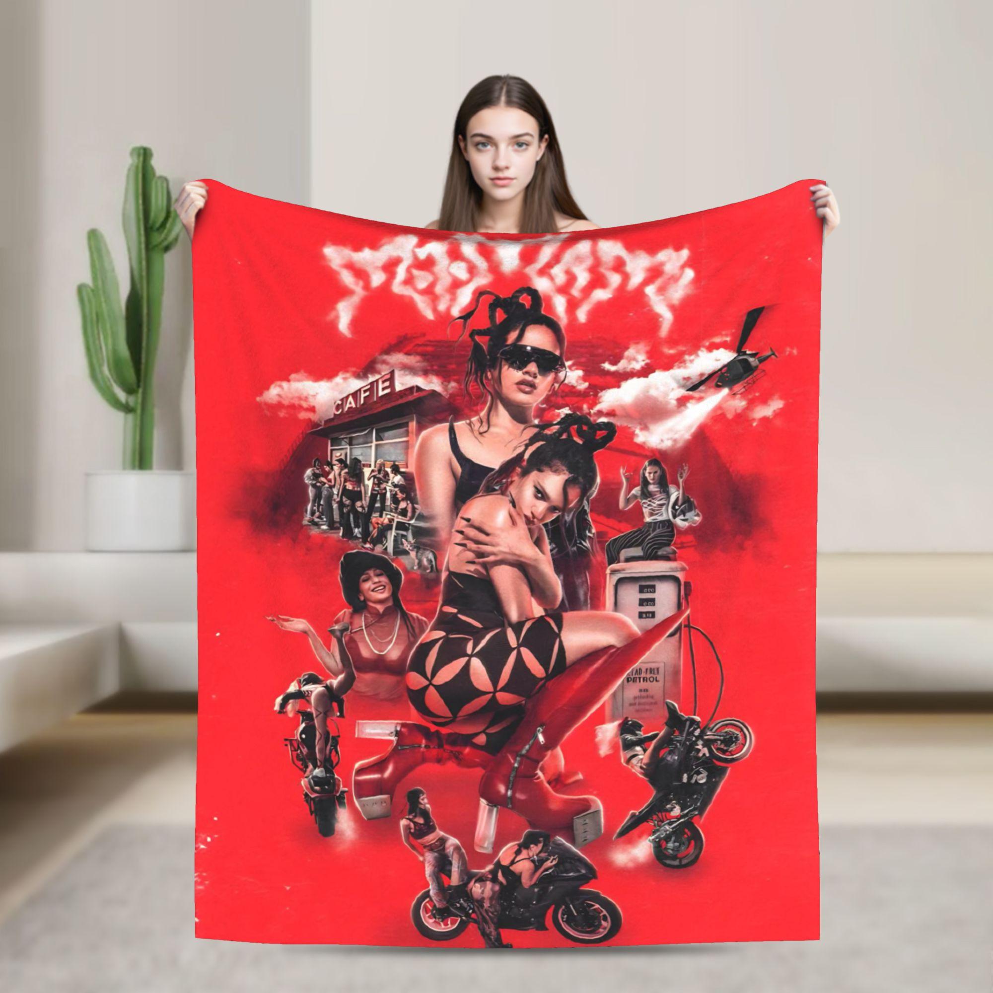 

Rosalia Lux Blanket Quality Soft Warm Throw Blanket Winter Travel Office Bedroom Print Bedspread 30x40in