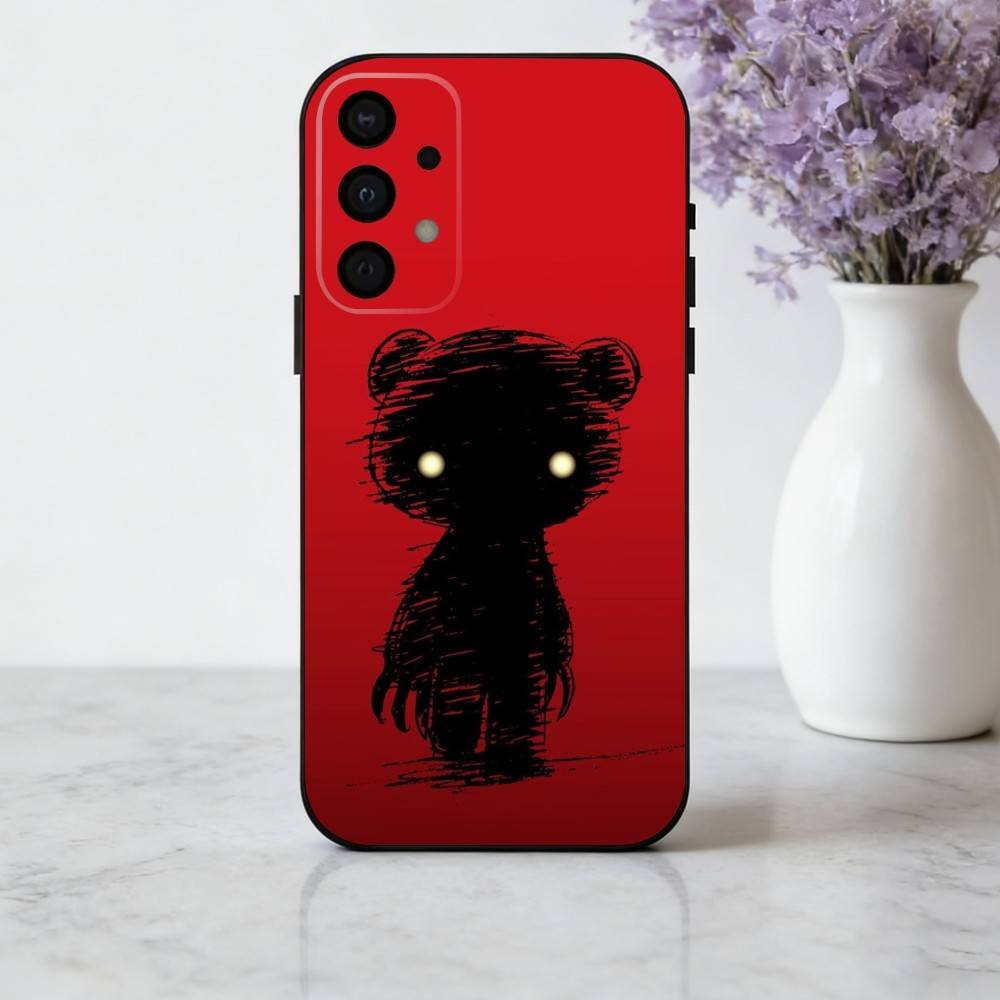 Cartoon E-Edgy G-Gloomy B-Bear-R Phone Case For Samsung Galaxy A73,A72,A71,A70,A53,A52,A51,Others Soft Black Cover