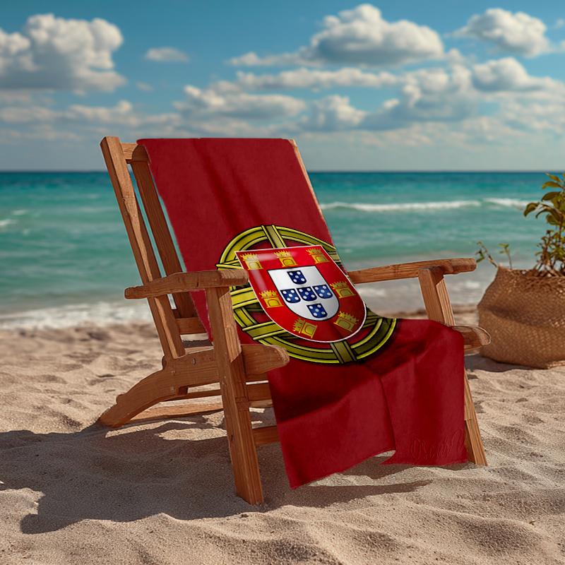 Portugal flag Fashion Beach Towel: Ideal for Summer Adventures Soft, absorbent and quick drying suitable for swimming and bathing