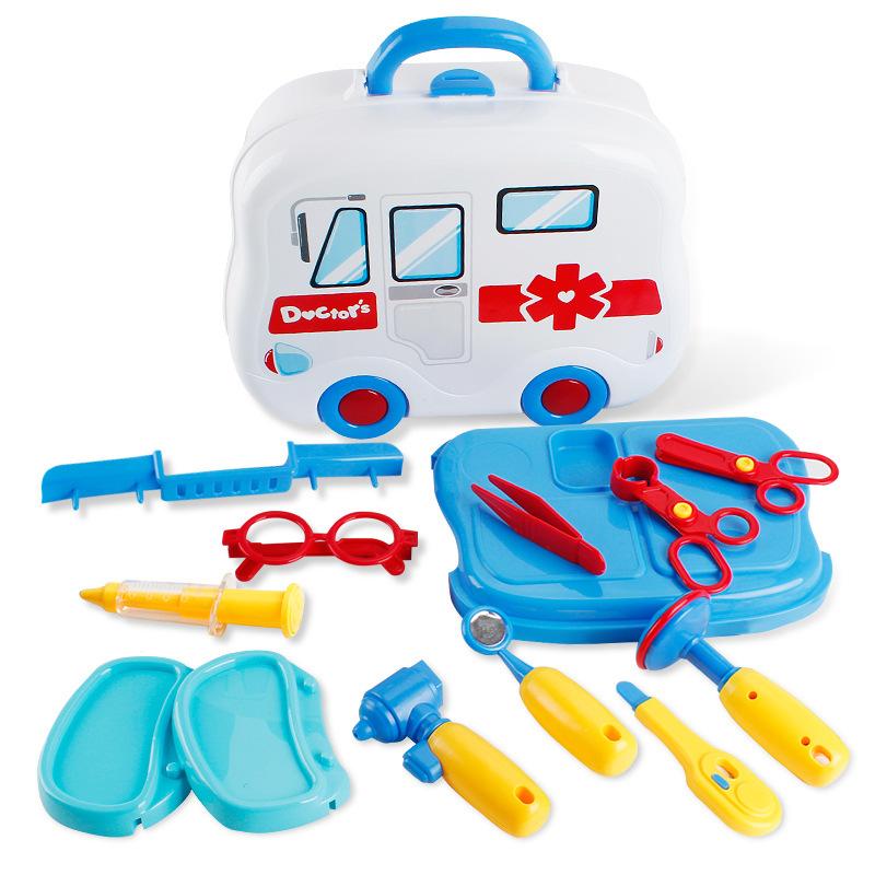 Children'S Play House Toys Simulation Medical Tools Suitcase Little Doctor Children'S Cosplay Holiday Gifts