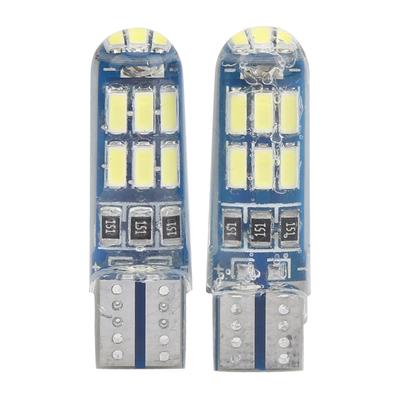 2 Stück Auto Keil Standlicht Blinken Stroboskop Wasserdicht RGB Kleine Lampe GlühbirneWeiß