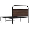Bed Frame without Mattress 90 x 190 cm Brown Oak Effect