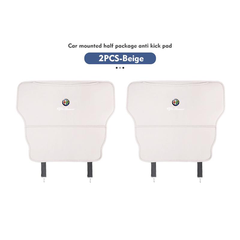 Car Seat Backrest Anti Kick Pad Rear Seat Storage Bag Accessories For Alfa Romeo Giulietta GT 159 147 156 Mito Brera Giulia