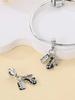 Charms Plata Copper Colors Music Cat Earphones Harp Beads Charm Pendant For Original Bracelet For Women Diy Jewelry Love Gift