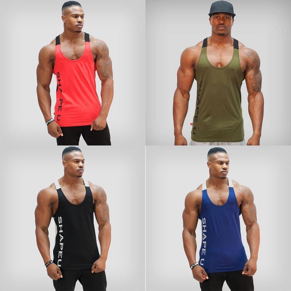 Premium Quality Gym Men's Muscle Sleeveless Tank Top Tee Shirt For Bodybuilding