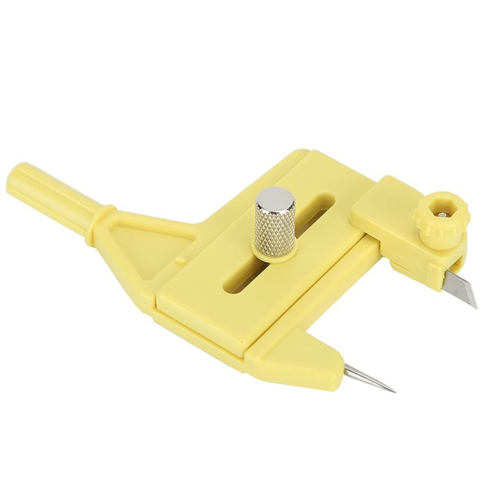 

Precise Cut Solid Circle Cutter Adjustable Sharp Round Cutter Durable Practical Cutting Tool Craft Making жёлтый