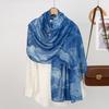 Watercolor Series Modal Cotton Shawl Satin Polyester Long Scarf Ethnic Headscarf Women'S Scarf
