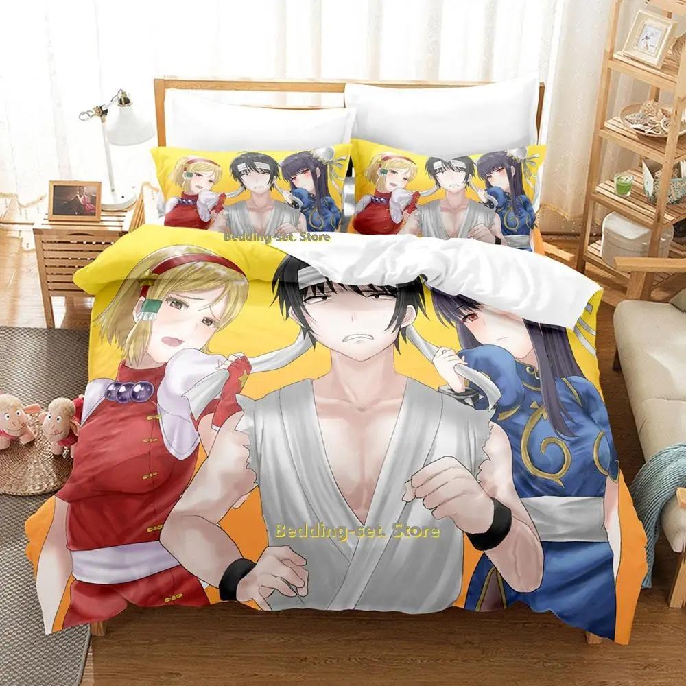 Kawaii Hi Score Girl Bettwäscheset Einzelbett Twin Full Queen King Size Bettset Erwachsene Kind Schlafzimmer Bettbezugsets Mädchen Anime Bett