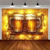 2D Bierkrug Prosit Hintergrundtuch für Junggesellenabschied Festival Feier