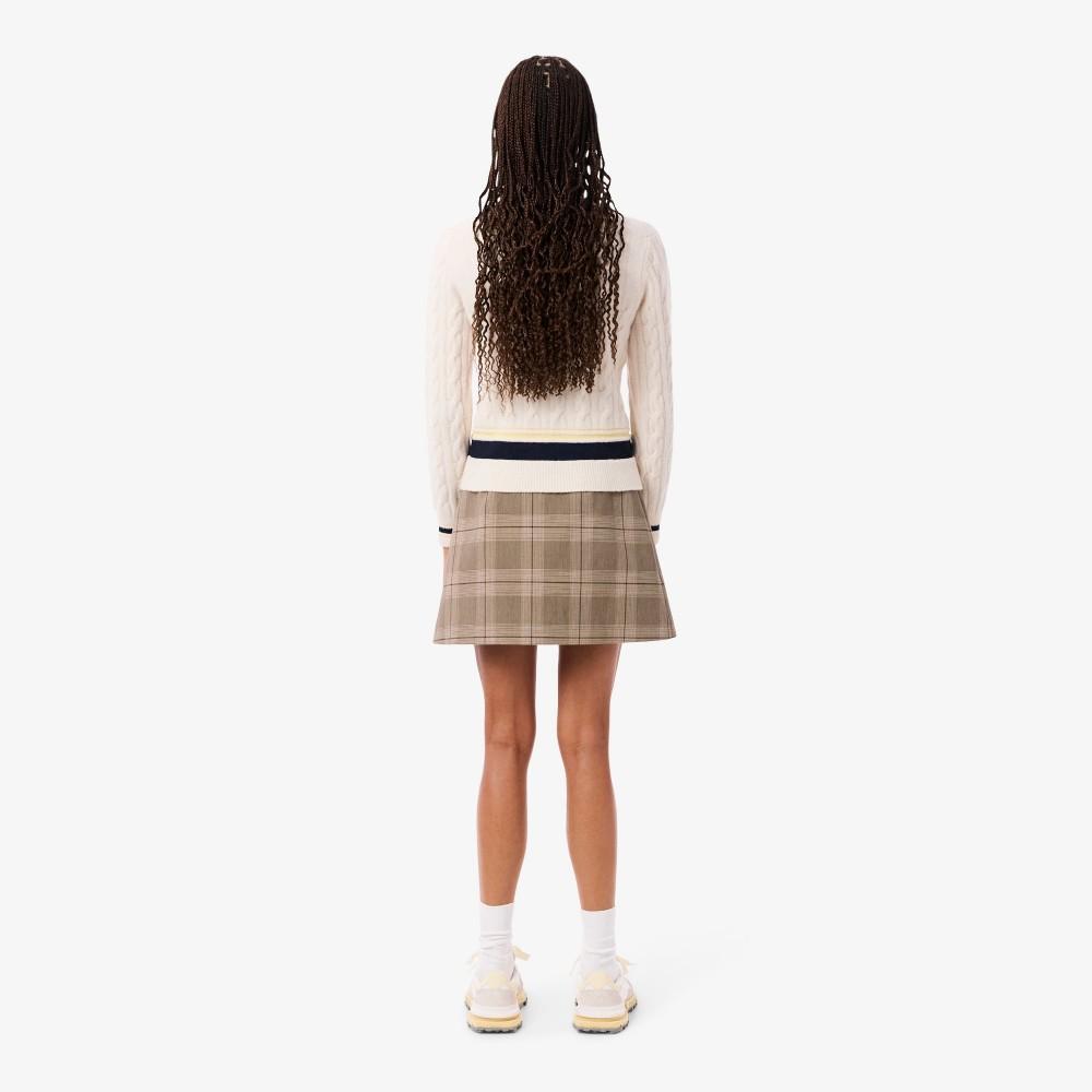 Lacoste Women's Check Mini Skirt JF5607-55NAIM