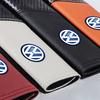 Car Interior Carbon Fiber Seat Belt Shoulders Pads Covers Accessories For Volkswagen VW Golf R GTI Jetta Rline Passat Taigo MK4 zw9