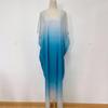 Gradient Print Beach Cover-up Dress - Plus Size, 4 Colors, Style 3811