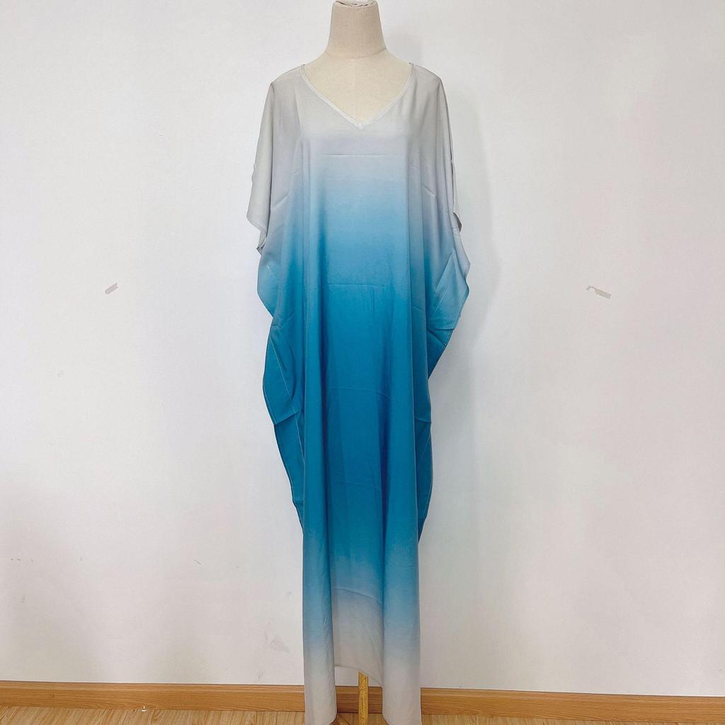 Gradient Print Beach Cover-up Dress - Plus Size, 4 Colors, Style 3811