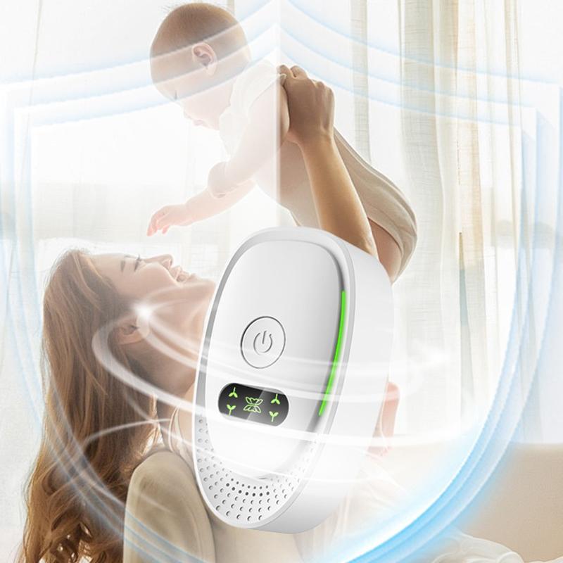 Purificador de aire enchufable US EU Generador de iones negativos Ionizador de aire Elimina polvo humo olor para hogar baño mascotas Limpiador de aire Ambientador
