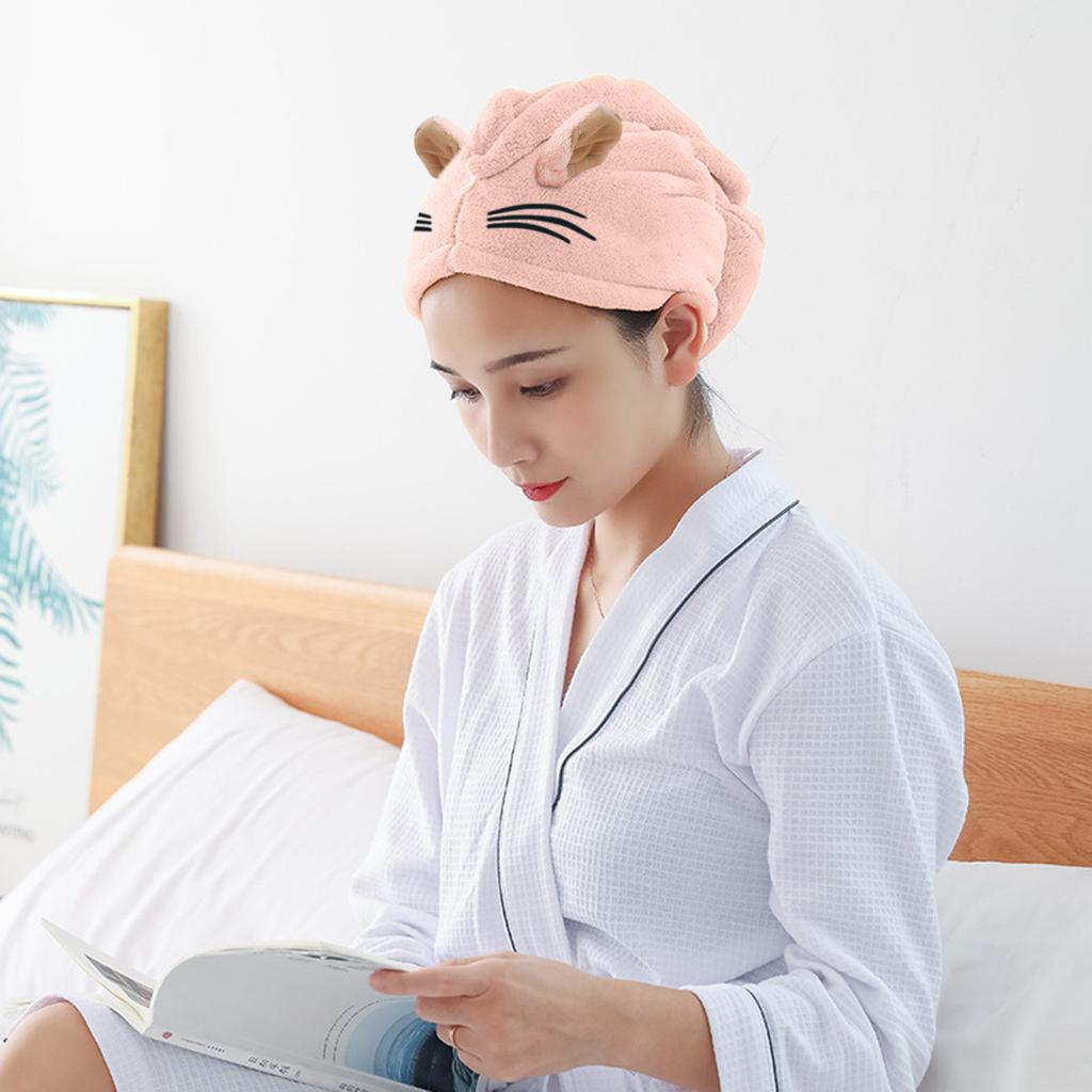 Instant Dry Hair Towel  Fast Drying Hair Towel Fast Absorbent Hat Cap