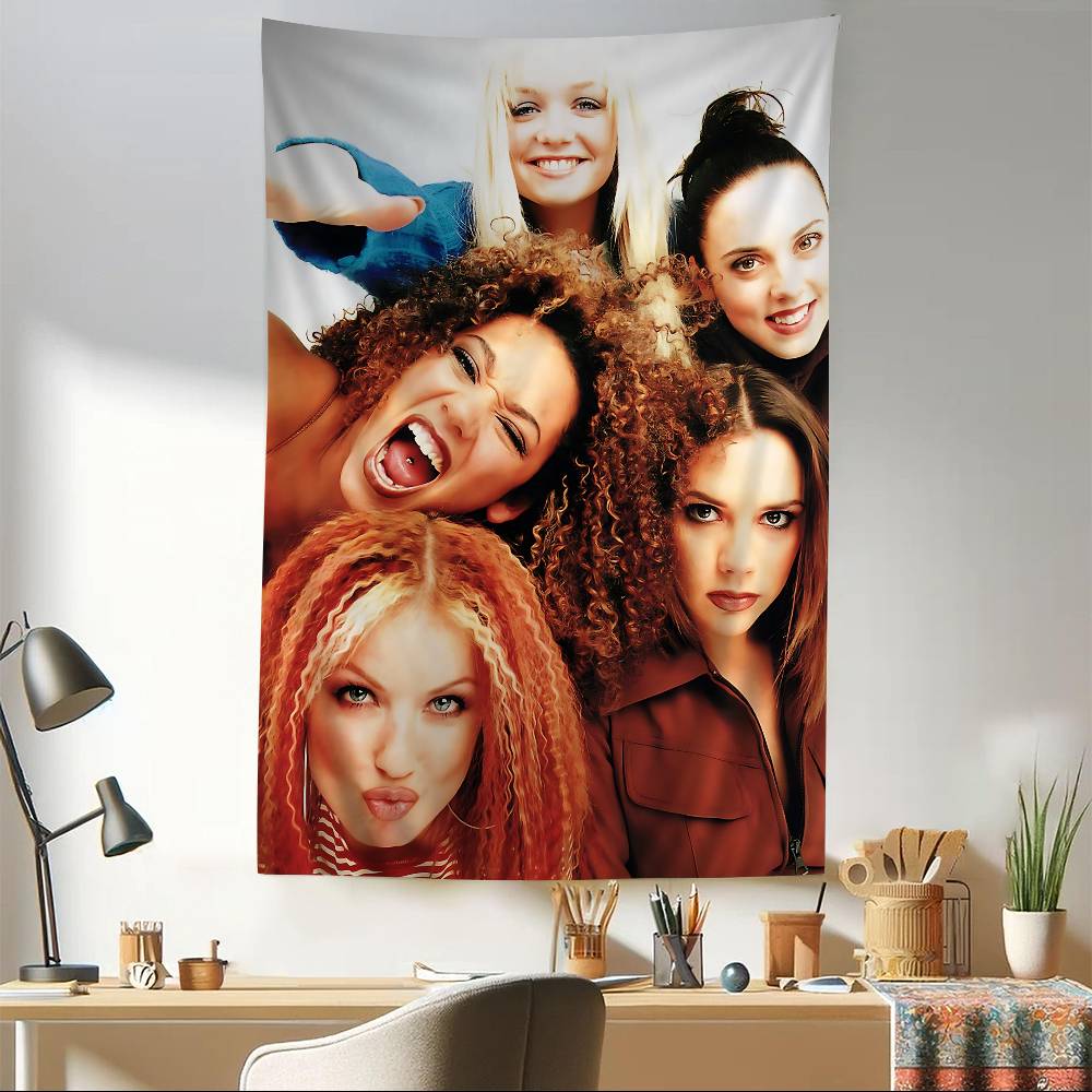 SSpice Girls Music Chart Tapestry Home Decoration Hippie Bohemian Decoration Divination Wall Hanging Home Decor