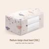 Cloud Love Cotton Quilt Storage Bag - Dustproof, Moistureproof, Visible Clothes Organizer with Printed Fabric