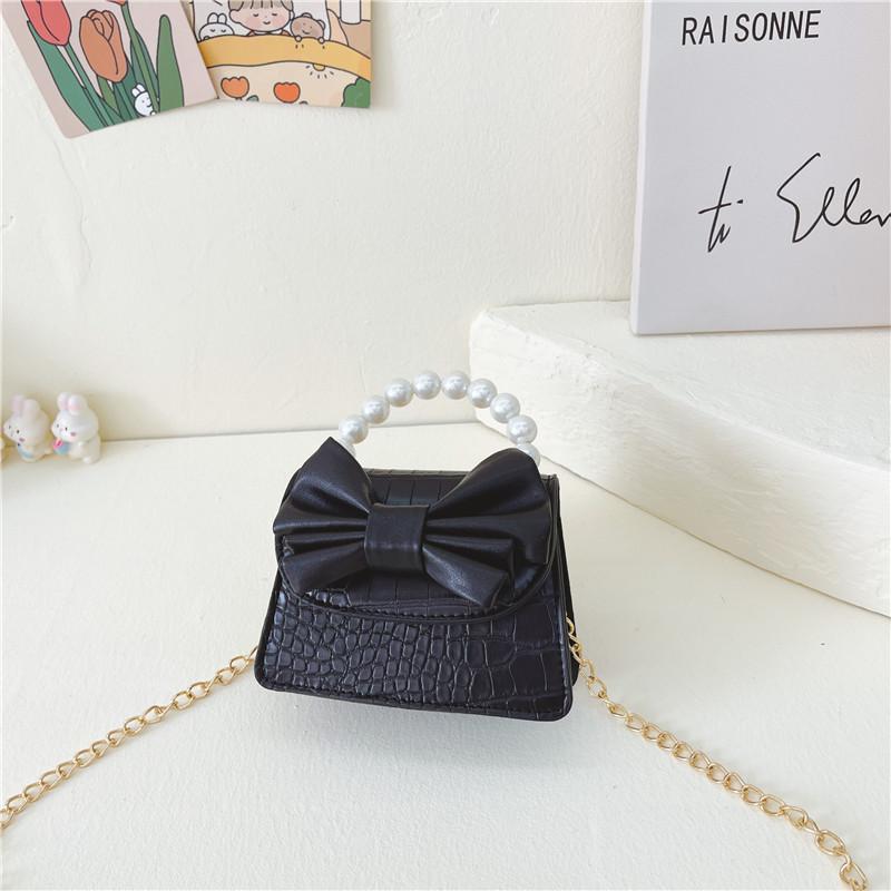 Adorable Mini Butterfly Bow Kids Handbag For Girls Cute Pu Crossbody Purse Accessory