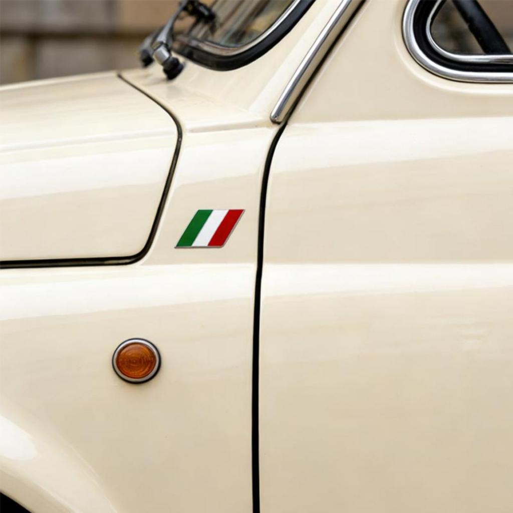 1 Pair 3D Metal National Flag Car Badge Sticker Side Fender Emblem Decal High-Quality Automotive Styling Accessories