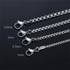 Jewelry Women Men Hip Hop 2mm/2.5mm/3mm/3.5mm/4mm Chain Necklace Statement Stainless Steel Necklace