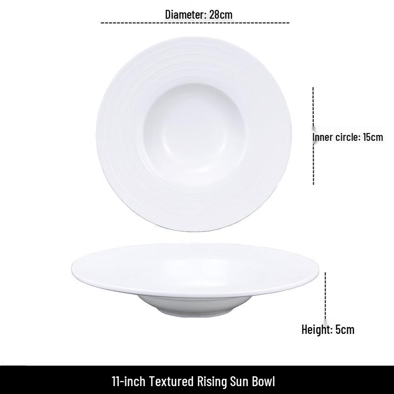 Qianxing Ceramic Textured Soup & Pasta Bowl