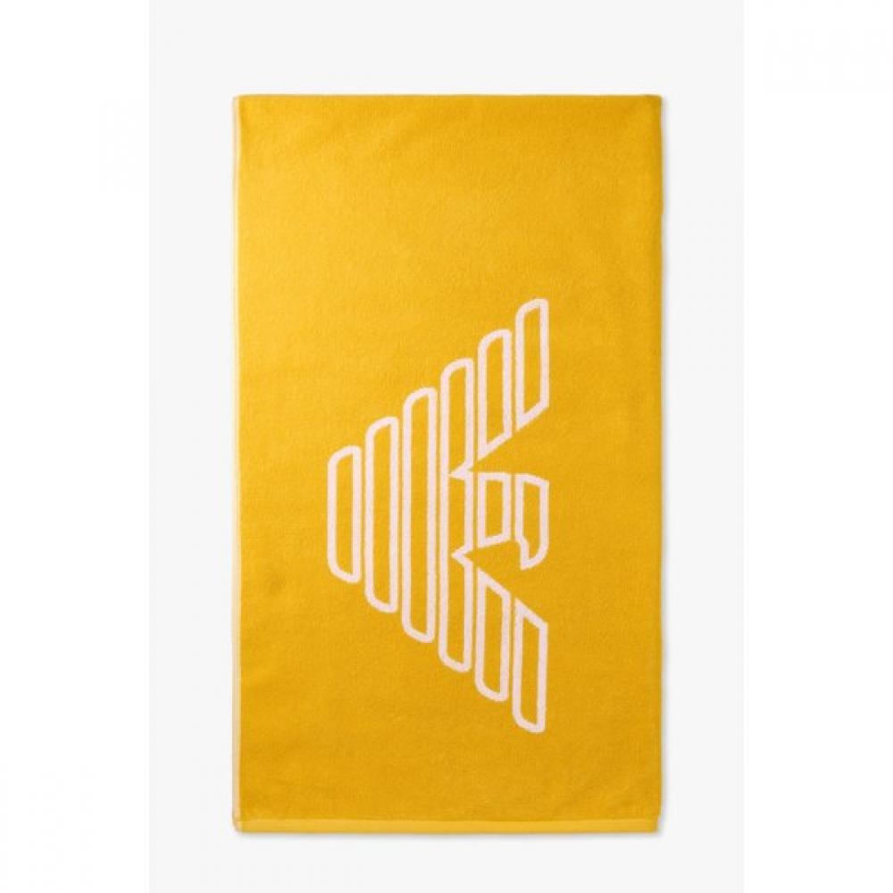 Emporio Armani Outline Eagle Logo Beach Towel 0815124003